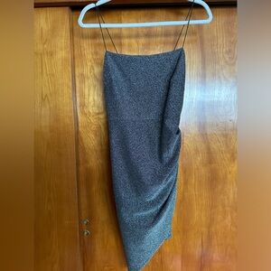 Sparkly Black Spaghetti Strap Dress